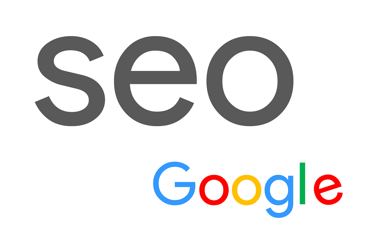 An image showing SEO and Google logos